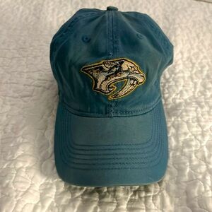 Nashville Predators Retro Fitted Hat L/XL Reebok Light Blue